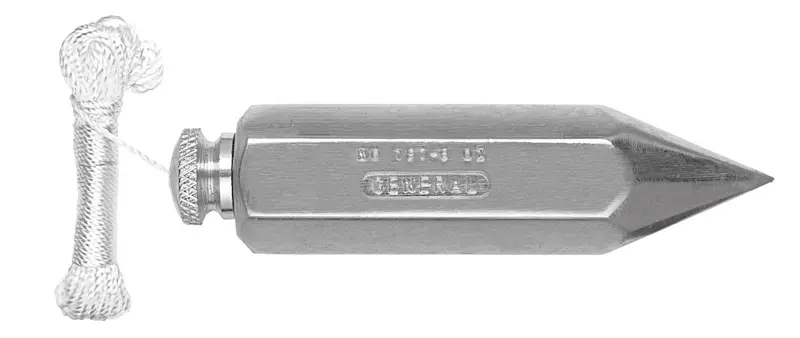 General 12 oz Steel Plumb Bob 4.5 in. L 1 pc - Open Box