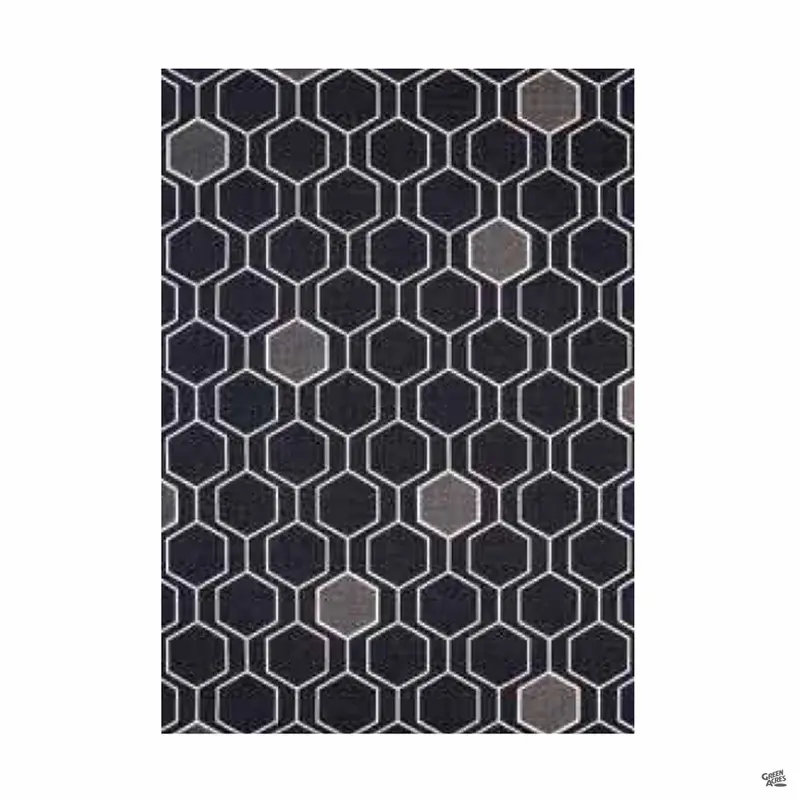 Geo Black Outdoor Rug