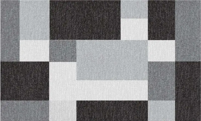 Geo Block Patterned PVC Loop Mat