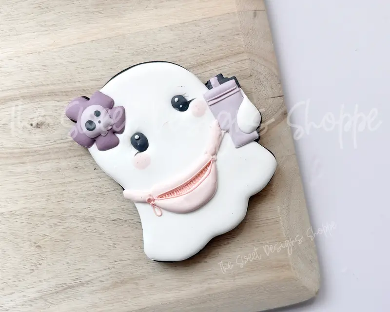 Ghost with Tumbler - Cookie Cutter