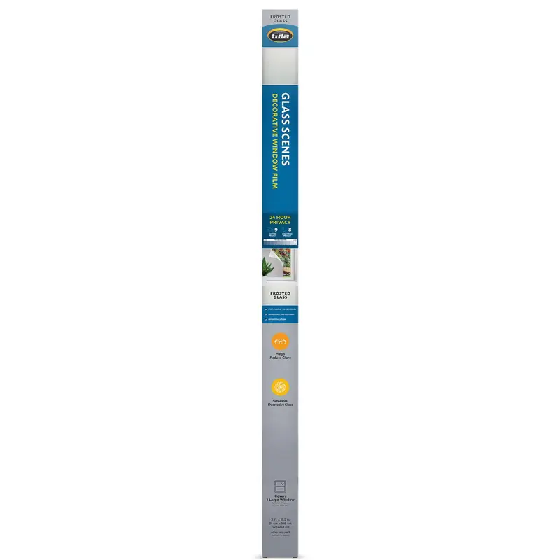 Gila Privacy Control Clear Frosted Glass Indoor Window Film 36 in. W X 78 in. L (Pack of 4) - Deal of The Week