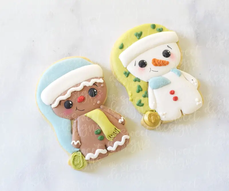 Gingerboy / Snowman with Slouchy Hat - Cookie Cutter