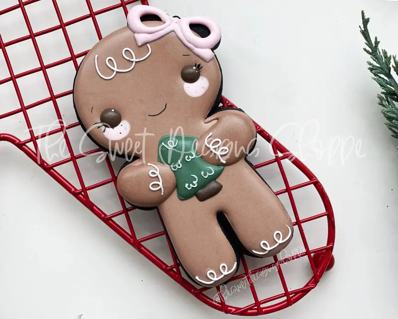 Gingergirl with Simple Bow - Cookie Cutter