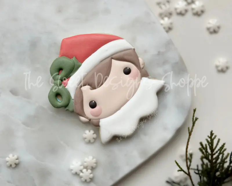 Girl Elf Face Plaque - Cookie Cutter