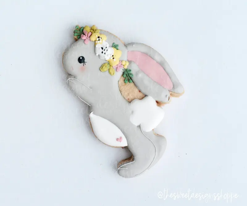 Girly Balloon Bunny - Cookie Cutter