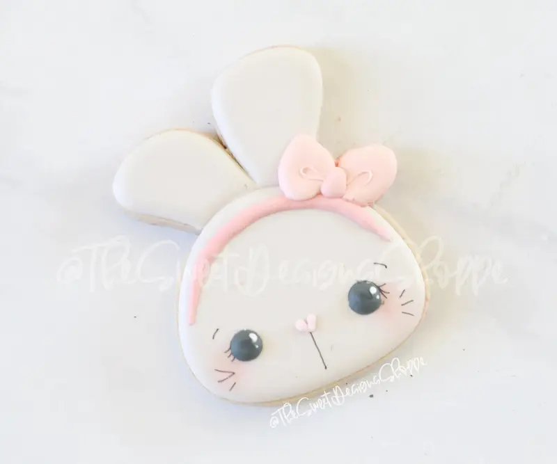 Girly Bunny Face - Cookie Cutter