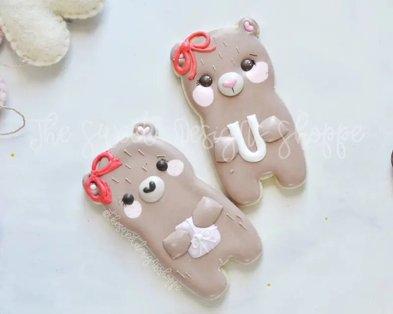 Girly Tall Bear - Cookie Cutter