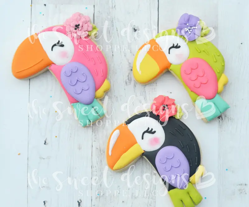 Girly Toucan - Cookie Cutter