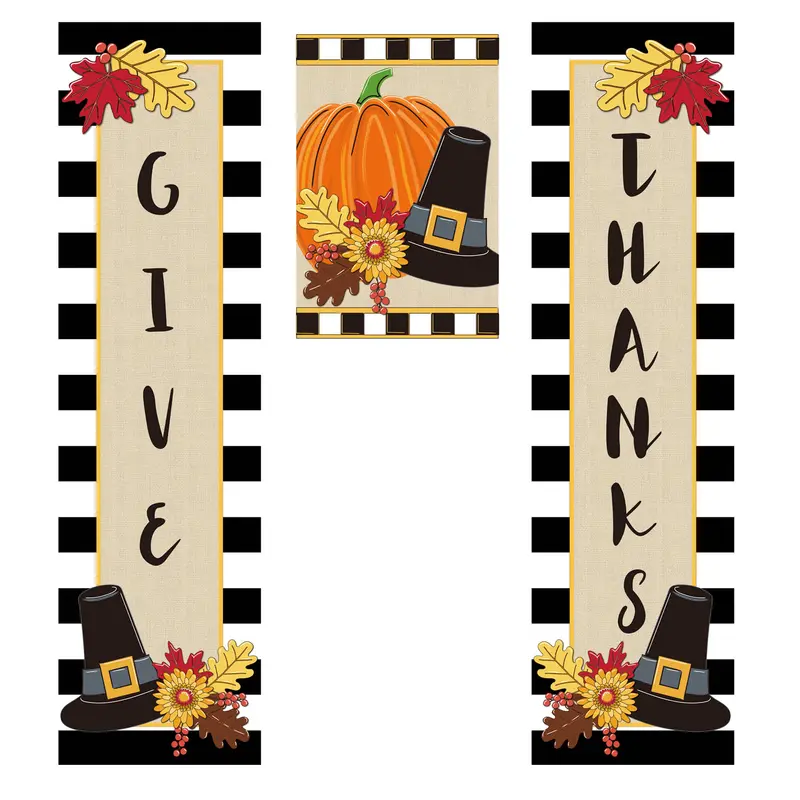 Give Thanks Door Banner Kit,2dbk1782