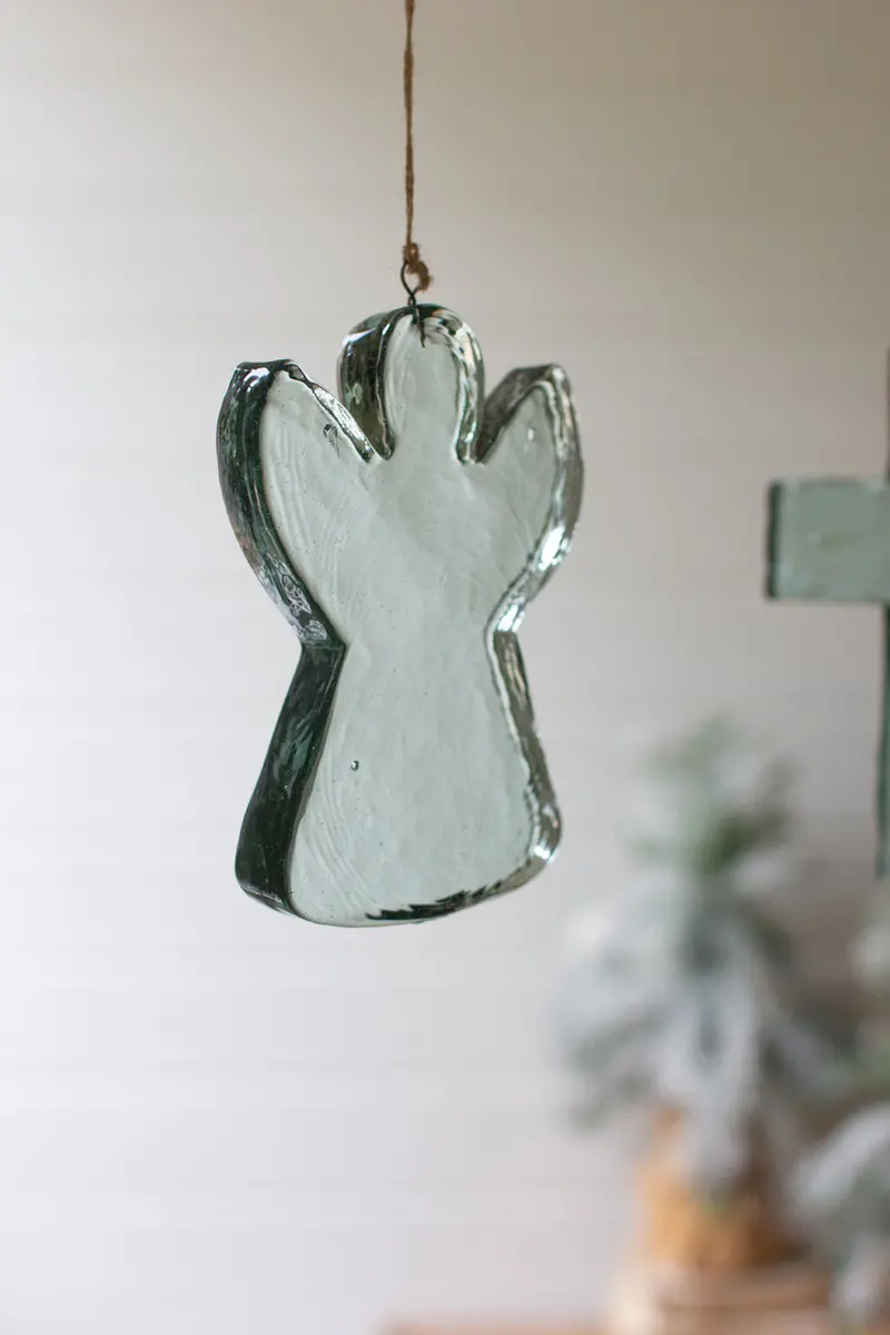 Glass Angel Suncatcher Set Of 4 By Kalalou