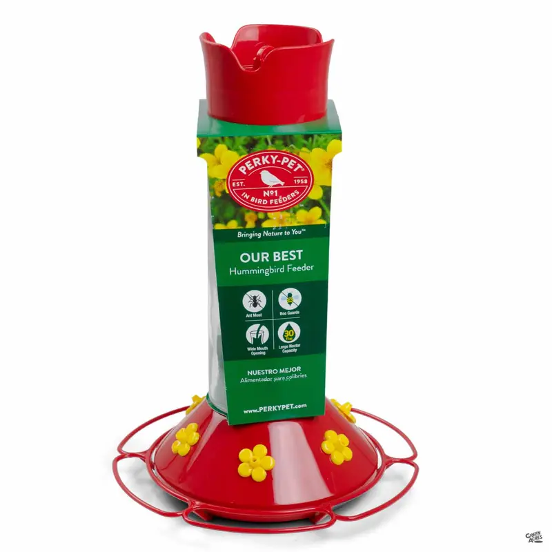 Glass Hummingbird Feeder 30 oz