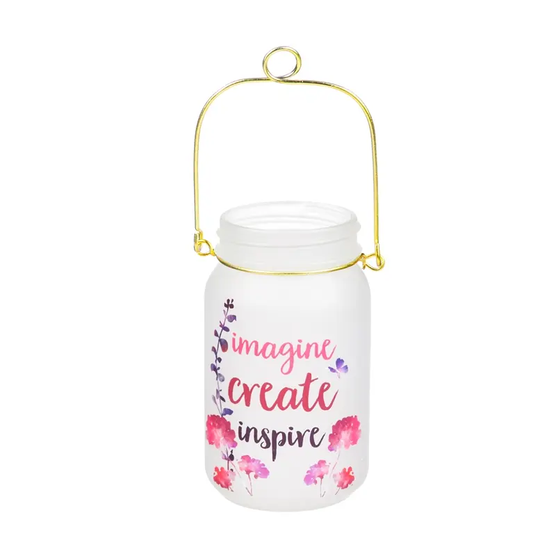 Glass Mason Jar w/ String Lights, Imagine Create Inspire,8led133b