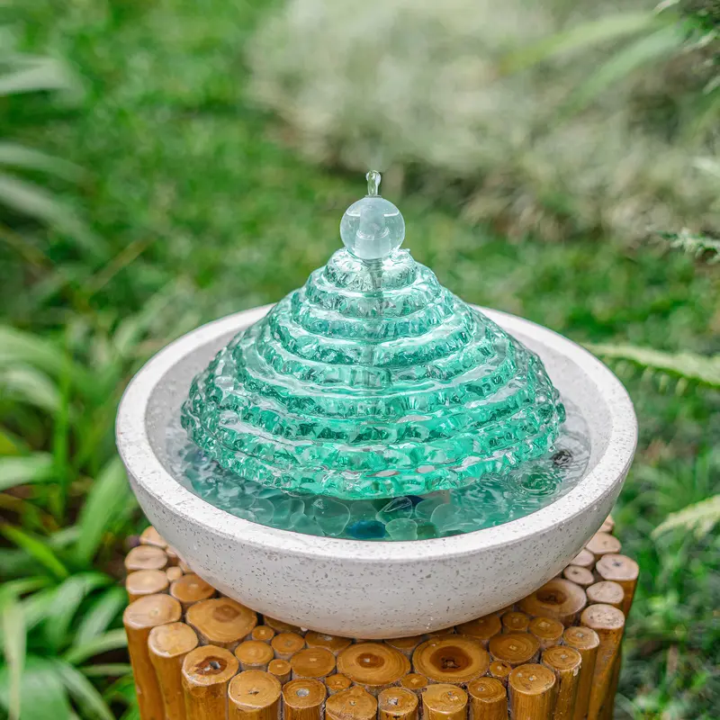 Glass Tower Fountain By Garden Age Supply