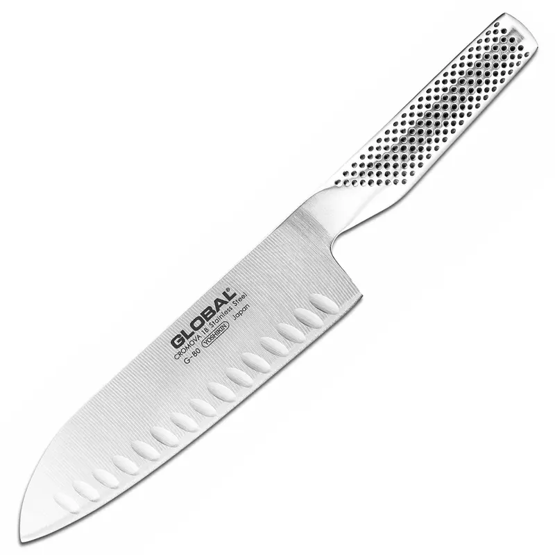 Global Classic 7'' Santoku Knife - Hollow Ground