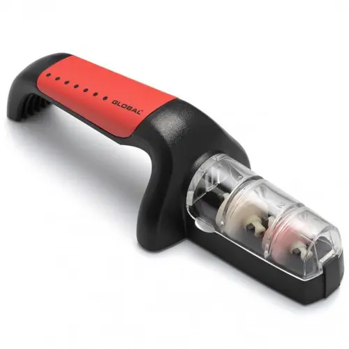 Global Knife Sharpener Minosharp 2-Stage Ceramic, Red