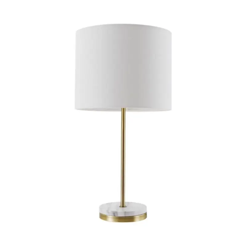 Globe Electric 19 in. Matte Brass White Table Lamp - Open Box