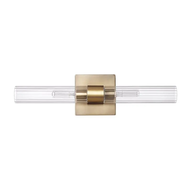 Globe Electric Brushed Brass Bronze 2 lights LED Vanity Light Wall Mount