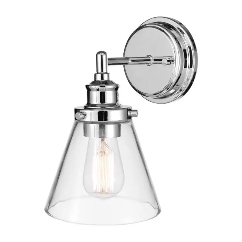 Globe Electric Parker 1-Light Chrome Wall Sconce - Open Box