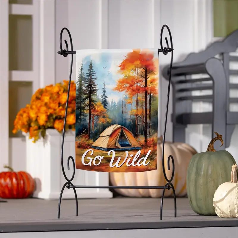 Go Wild Camping Suede Flag Garden
