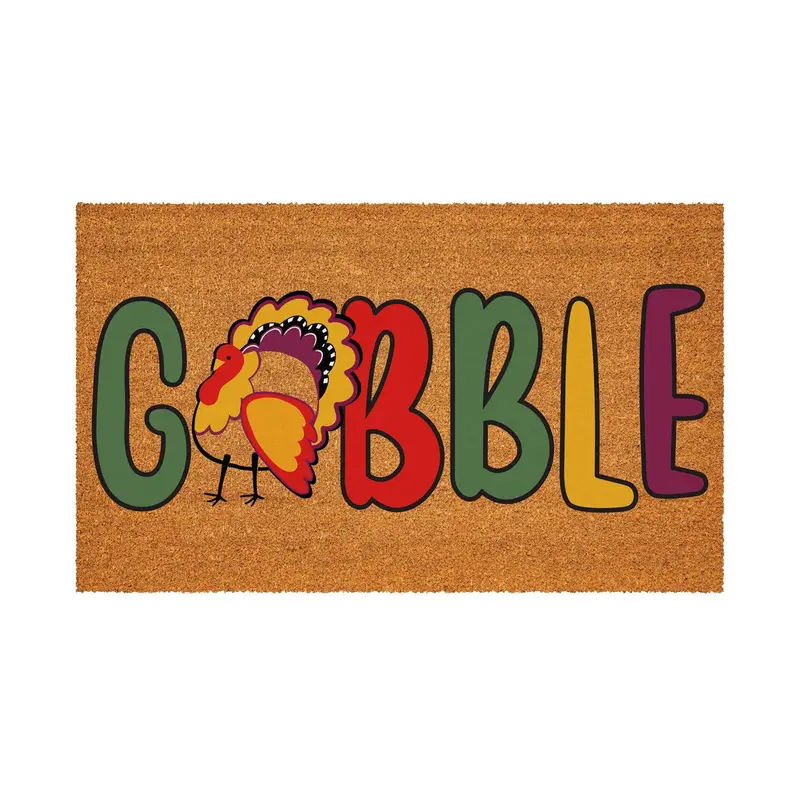 Gobble Turkey Coir Mat