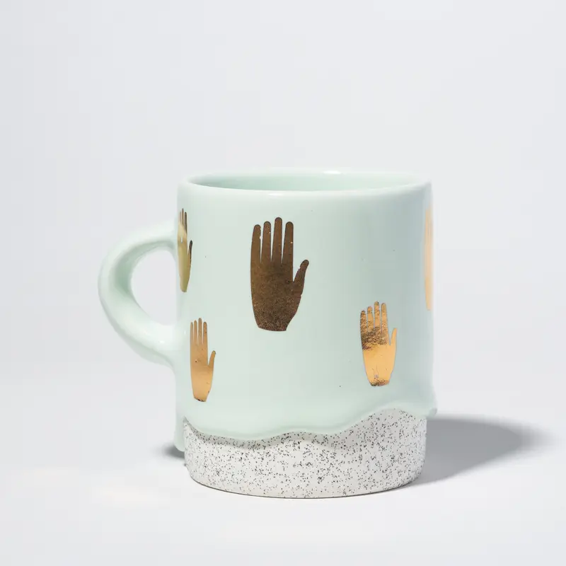 Gold Luster Cylinder Mug