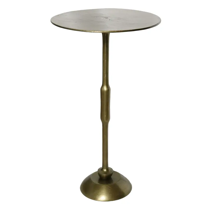 Gold Metal Side Table By Homeroots