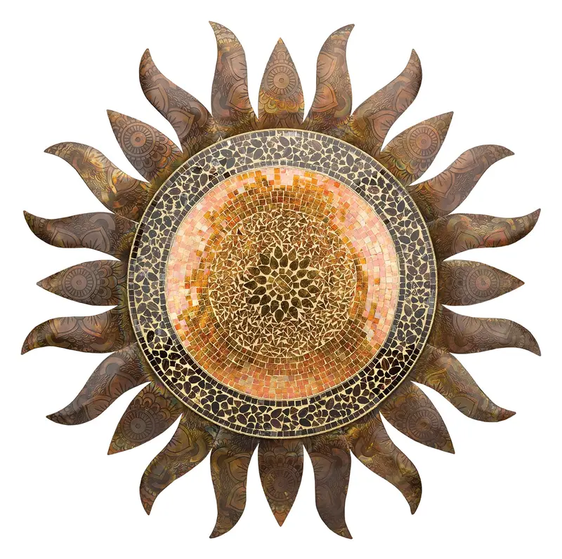 Gold Sun Wall Decor 36"