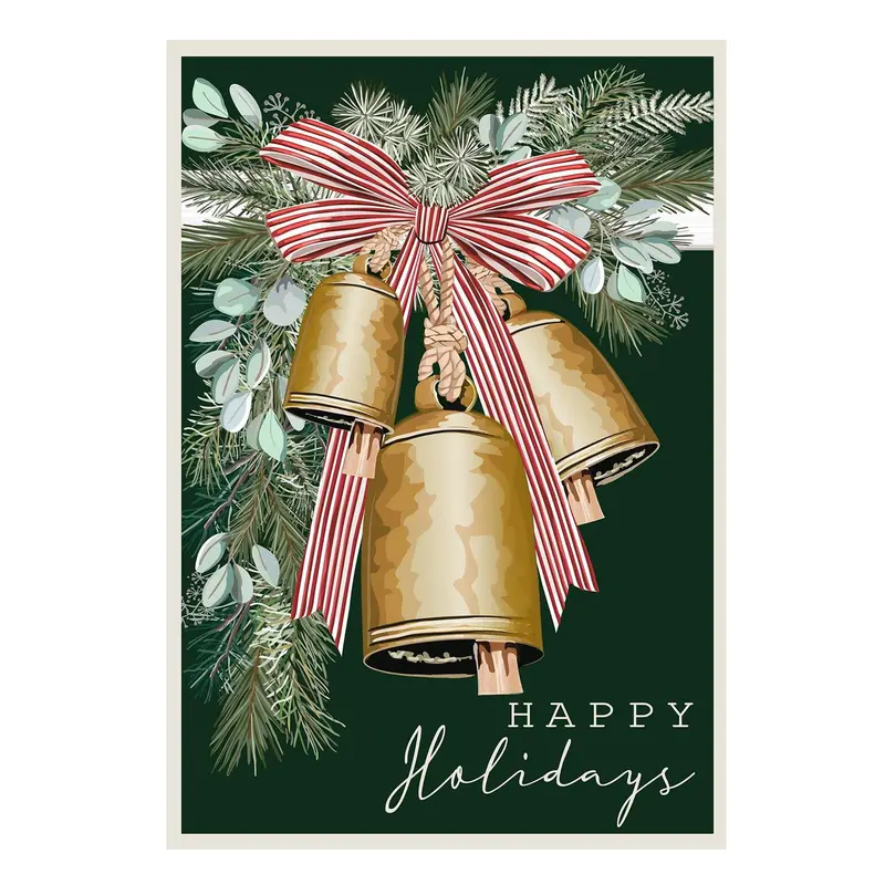 Golden Bells Applique House Flag