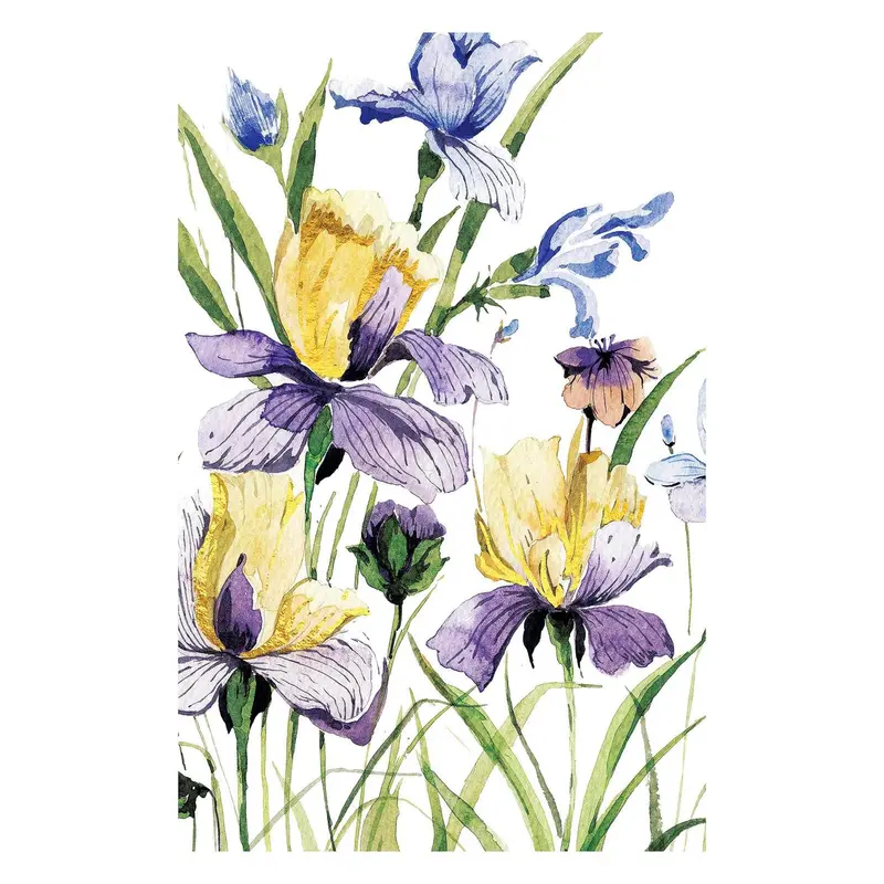 Golden Lilac Applique House Flag