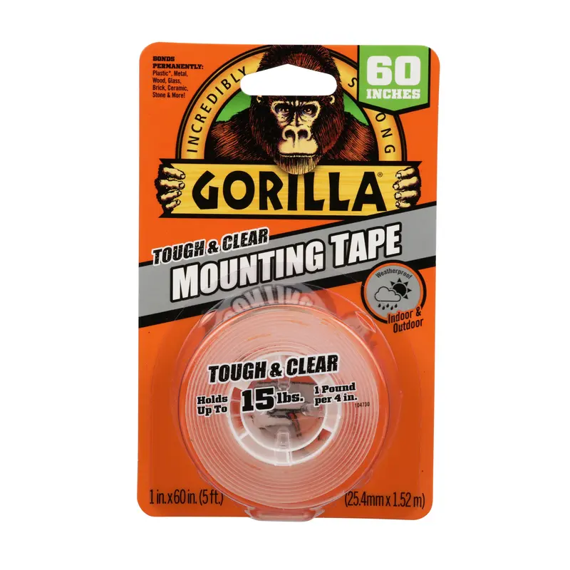 Gorilla 1 in. W x 60 in. L Mounting Tape Clear (Pack of 6) - Deal of The Week