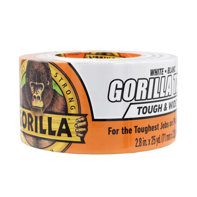 Gorilla Tough & Wide White Duct Tape 25 L yd. x 2.88 W in. for Indoor & Outdoor Use - Deal of The Week