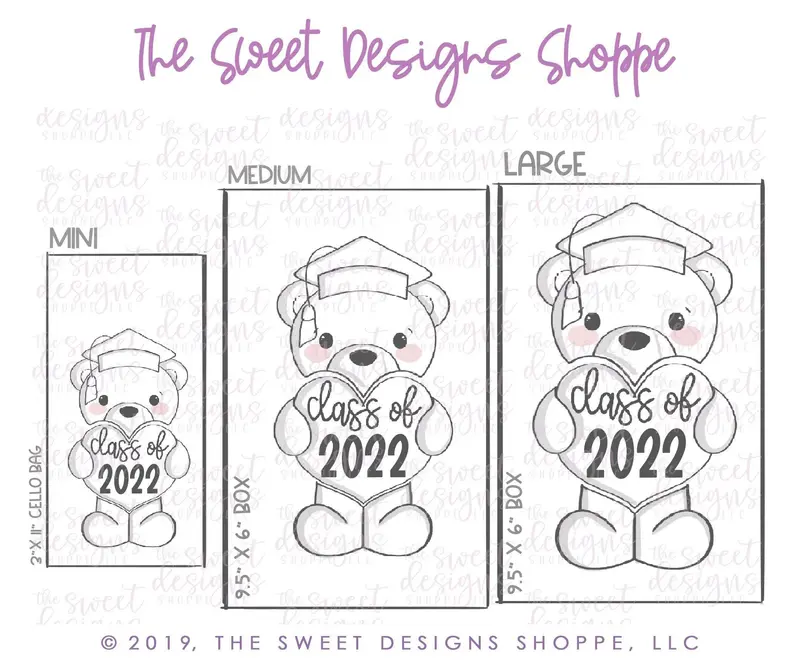 Graduate Bear Set - Cookie Cutters