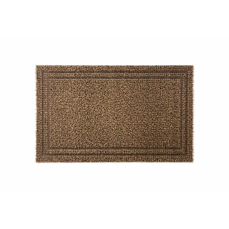 GrassWorx 20 in. W X 36 in. L Tan Double Border Astroturf Door Mat