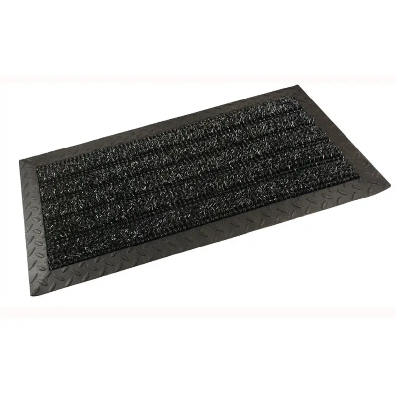 GrassWorx Clean Machine 18 in. W X 34 in. L Black Astroturf Door Mat - Open Box