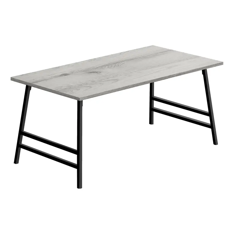 Gray And Black Metal Coffee Table By Homeroots