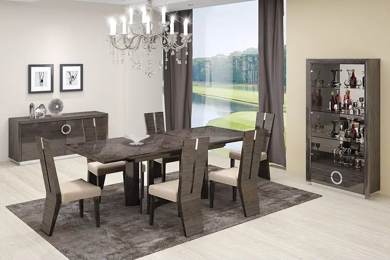 Gray Dining Table And Chair Set By Homeroots
