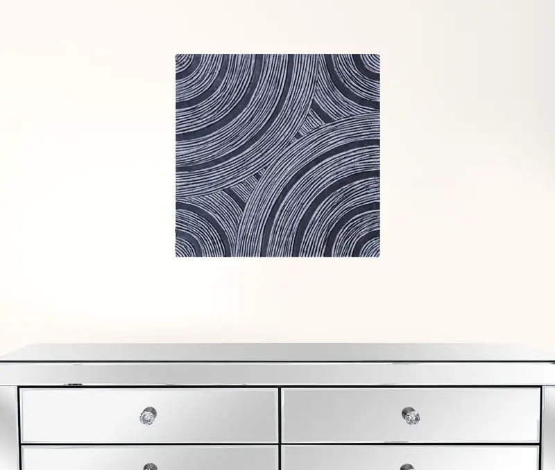Gray Lined, Square - Wall Decor By Homeroots