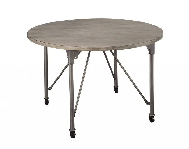 Gray Oak And Sandy Gray Dining Table By Homeroots - 318920