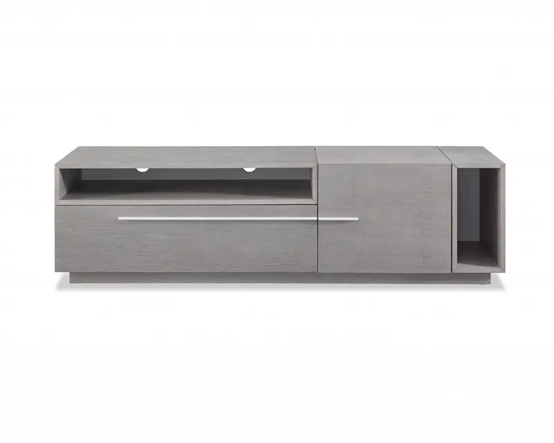 Gray oak Veneer TV Unit By Homeroots