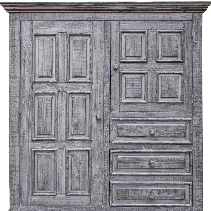Gray Solid Wood Three Drawer Gentlemans Chest By Homeroots