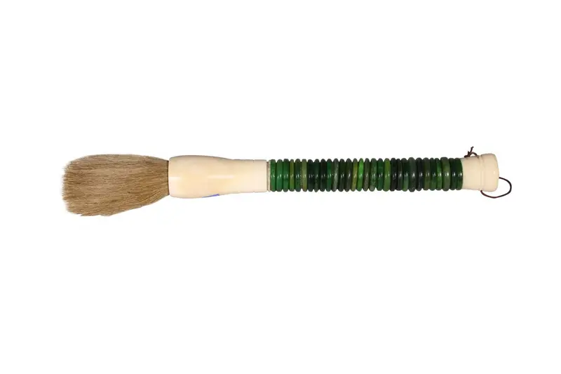 Green Jade Abacus Disc Decorative Calligraphy Brush By Homeroots