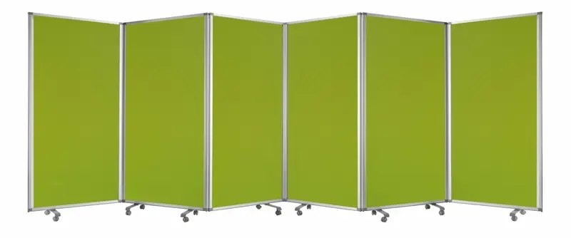 Green Metal 6 Panel Screen By Homeroots