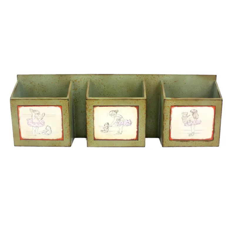 Green Rustic Horizontal - Newspaper & Magazine Rack By Homeroots