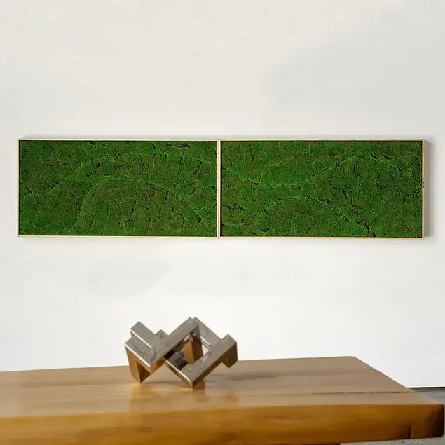 Green Wall, "New Wave B" By Gold Leaf Design Group
