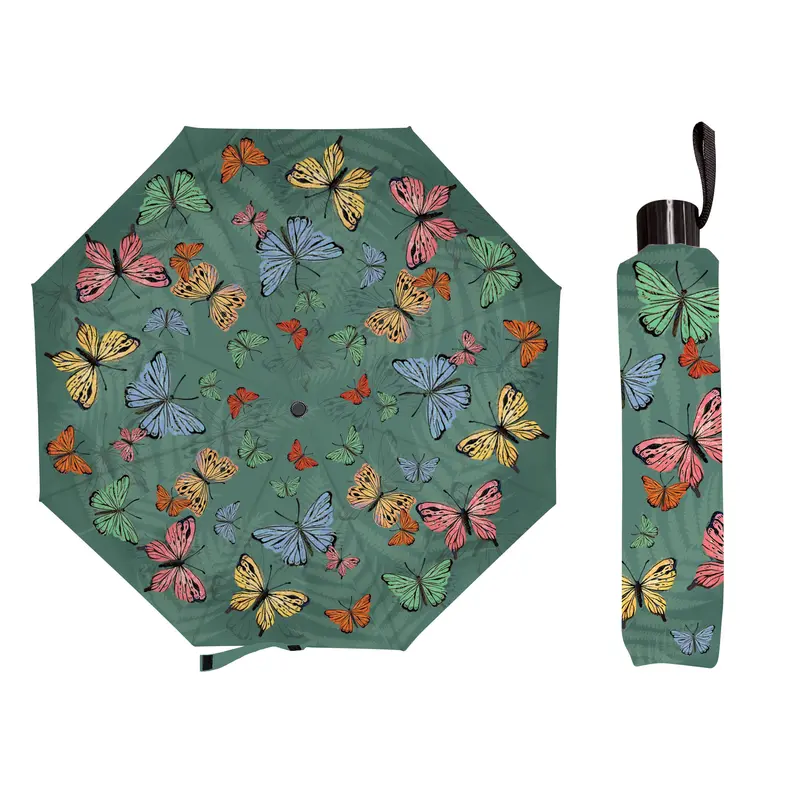 Greenhouse Retreat Flutter By Butterfly Compact Manual Umbrella