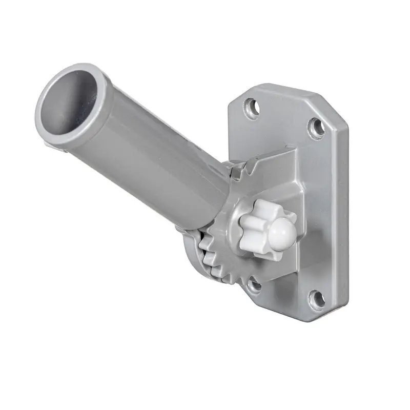 Grey Aluminum Adjustable Flag Bracket, 6.5"H