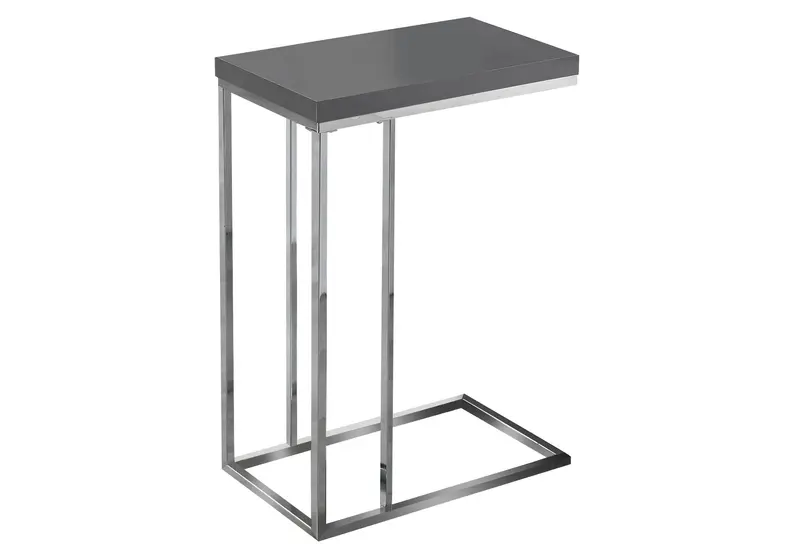 Grey Particle Board Metal Accent Table By Homeroots - 332986