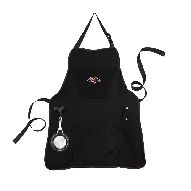Grill Apron, Black, Baltimore Ravens,4ap3802ga
