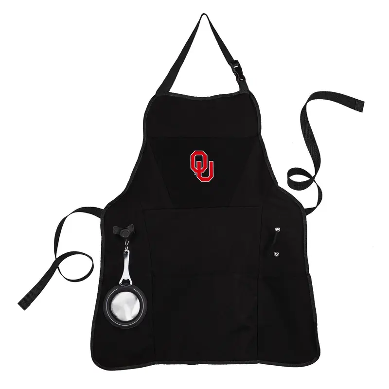Grill Apron, Black, University of Oklahoma
