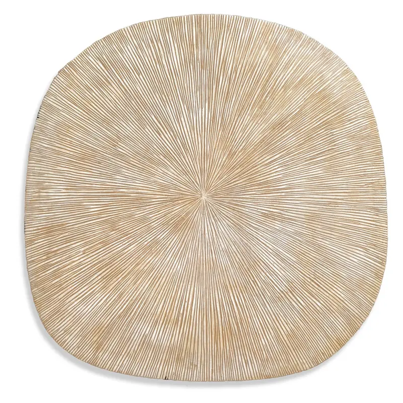 Groove 28.5"SQ, Brown Wash By Gold Leaf